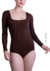 BODY FLOW MANGA COMPRIDA CAFÉ FL001 - comprar online