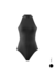 BODY DECOTE FRENTE ÚNICA SEM MANGA PRETO - SEM FORRO - PROMO - comprar online