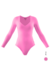 BODY DECOTE V PROFUNDO MANGA COMPRIDA ROSA BALLET - PROMO - comprar online