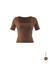 BLUSA FLOW SLIM MANGA CURTA CAFÉ FL001 - loja online