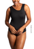 BODY DECOTE V DIAGONAL SEM MANGA PRETO PE001 - comprar online