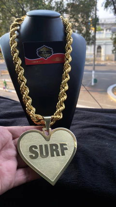 Corrente elo BAHIANO mais Pirgente personalizado em moeda antiga