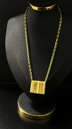 Kit corrente Pirgente moeda antiga - RJ JOIAS