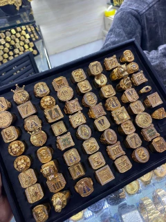 Imagem do Anel banhado ouro e invernizado