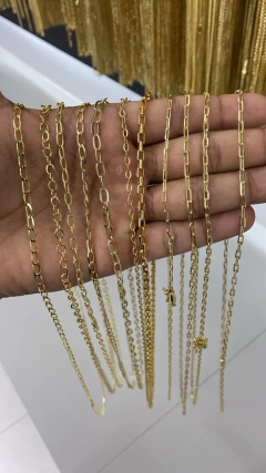 Corrente banhada com 10 milésimos ouro faça pagamento e mande print do modelo no WhatsApp - comprar online