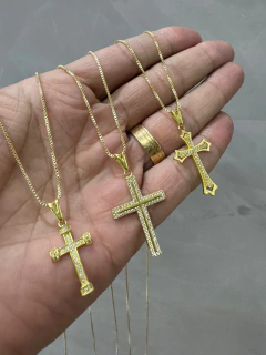 Kit corrente e pingente fininho moeda antiga na internet