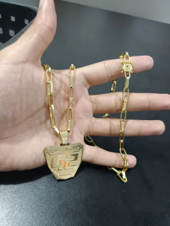 Corrente + Pirgente personalizado do seu gosto faça pagamento e mande no WhatsApp como vc deseja fazer peça em moeda antiga na internet