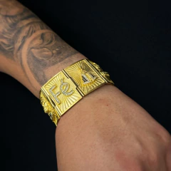 Bracelete moeda antiga - RJ JOIAS