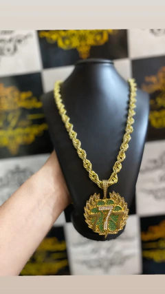 Corrente elo. BAHIANO 15 mm 75 cm - RJ JOIAS