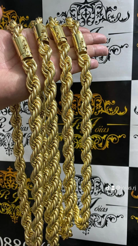 Corrente elo BAHIANO 25 mm 75 mm moeda antiga maciça