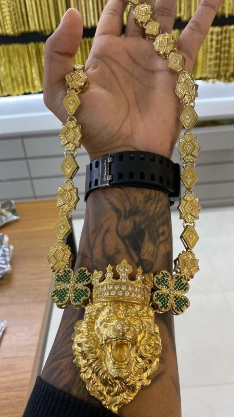 Corrente personalizado moeda antiga