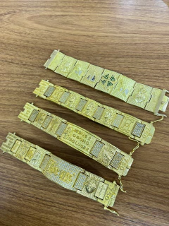 Bracelete em moeda faça pagamento e mande no WhatsApp modelo - loja online