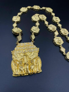 Corrente pesonalizado moeda antiga - RJ JOIAS