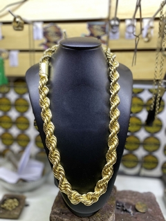 Elo BAHIANO 25 mm 75 cm maciço 700 grama em moeda antiga