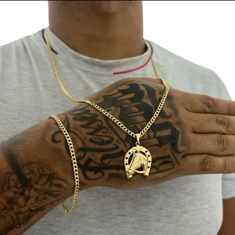 Kit corrente Pirgente pulseira