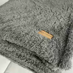 Manta Corderito Gris Topo - Paula Home