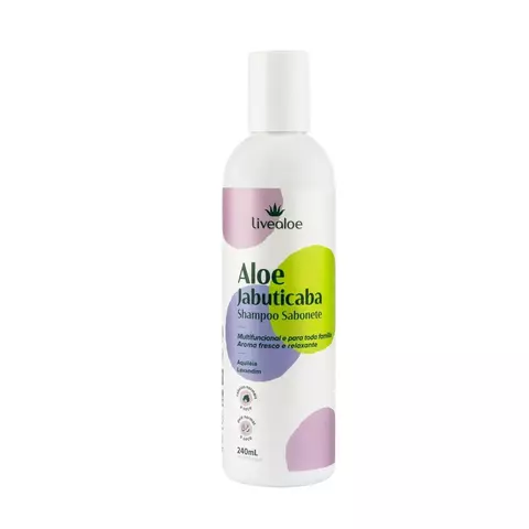Aloe Jabuticaba Shampoo Sabonete 240ml - Livealoe