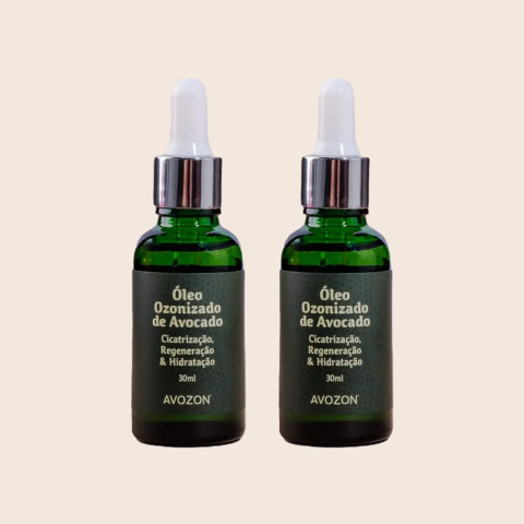 Kit 2x Óleo de Avocado Ozonizado 30ml - Avozon
