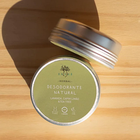 Desodorante Natural Cremoso - Aroma Herbal 60g - Baobá