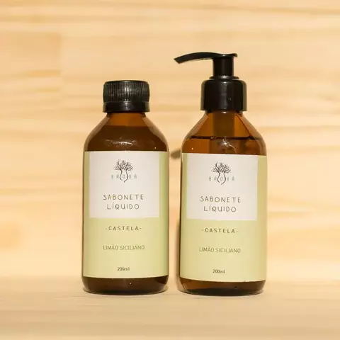 Sabonete Líquido Limão Siciliano 200ml (com válvula) - Baobá