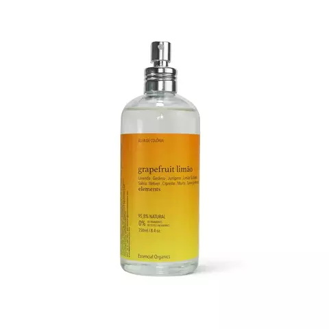 Água de Colônia Grapefruit e Limão 250ml - Essencial Organics