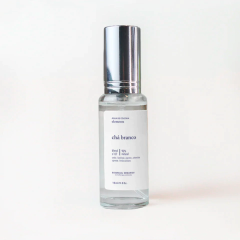 Água de colônia - Chá branco - 15ml - Essencial Organics