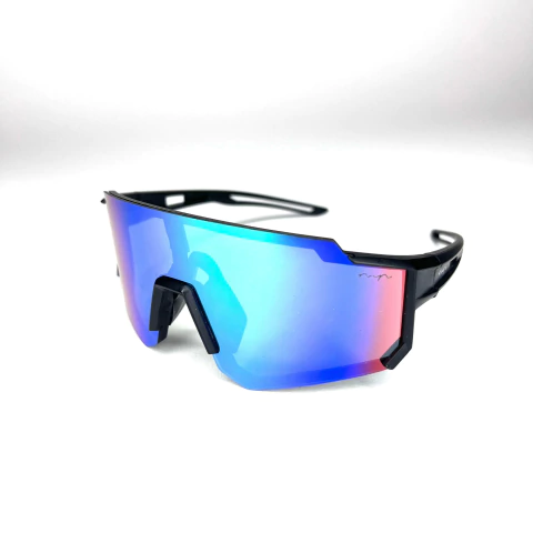 ÓCULOS DE SOL ESPORTIVO PRETO AZUL ROXO 00700 - comprar online