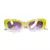 ÓCULOS DE SOL AMARELO RETRO 00358 - comprar online