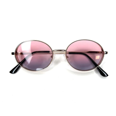 ÓCULOS DE SOL METAL REDONDO ROSA CLARO 00908 - comprar online