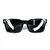 ÓCULOS DE SOL PRETO QUADRADO 00344 - comprar online