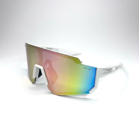 ÓCULOS DE SOL ESPORTIVO BRANCO ROSA 00748 - comprar online