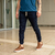 JOGGER de gabardina REGULAR FIT - BLUE NAVY