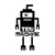 Remera regular fit white ROBOT tm - comprar online