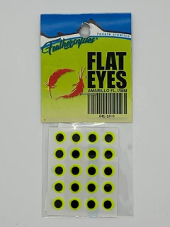 Ojos Planos Flat Eyes 9 mm. Feathers N Flies - Aventura Fly Shop