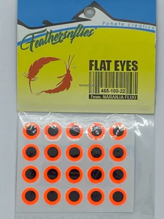 Ojos Planos Flat Eyes 9 mm. Feathers N Flies - tienda online