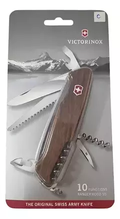 Cortaplumas Victorinox Ranger Wood 55 10 Usos - Aventura Fly Shop