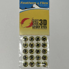 Ojos 3D 9mm - Feathers N Flies - Aventura Fly Shop