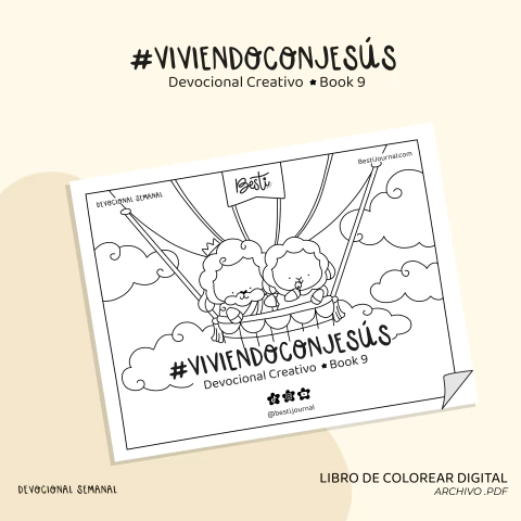 #ViviendoConJesús • Devocional Creativo semanal (Book 9) • DIGITAL DOWNLOAD - comprar online
