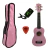 Ukulele Rosa Seven Soprano Suk-07 PI C/ Capa e Afinador