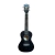 Ukulele Preto Seven Concert Suk-23 BK C/ Capa Afinador - loja online