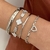 Pulseira Coração Cravejado - comprar online