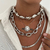 Colar Duplo Chains & Organic Stones - comprar online