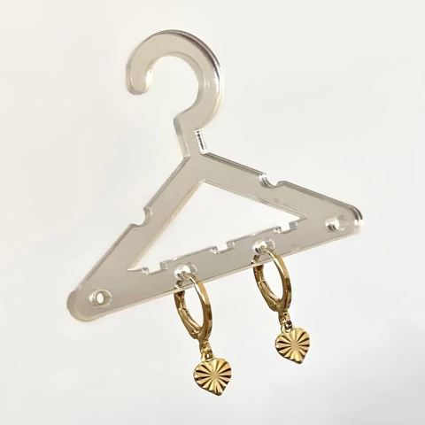 Brinco Argola Coração Yara - comprar online