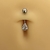 Piercing Umbigo Drop Zircônia