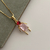 Colar Menina Zircônia Light Pink Grande