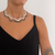 Colar Riviera Waves Black | Banho Prata 925