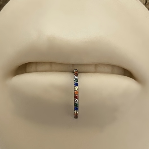 Piercing Titânio Segmentada Colors 12x1.2mm - comprar online