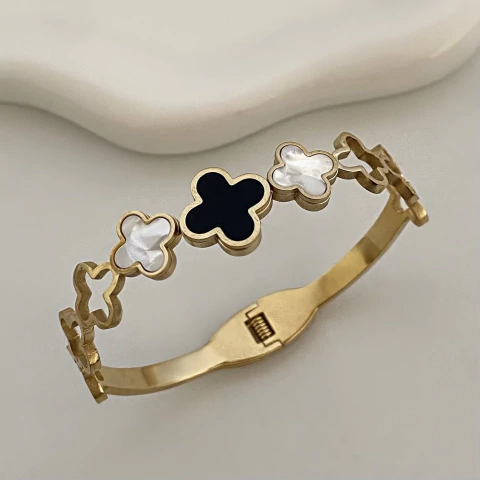 Bracelete Trevo Ayla | Aço Inox - comprar online