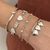 Pulseira Gravatinha Corações Perolados & Zircônias - comprar online