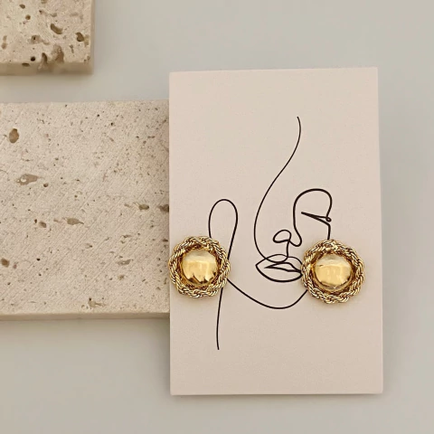 Brinco Vintage Trançado - comprar online